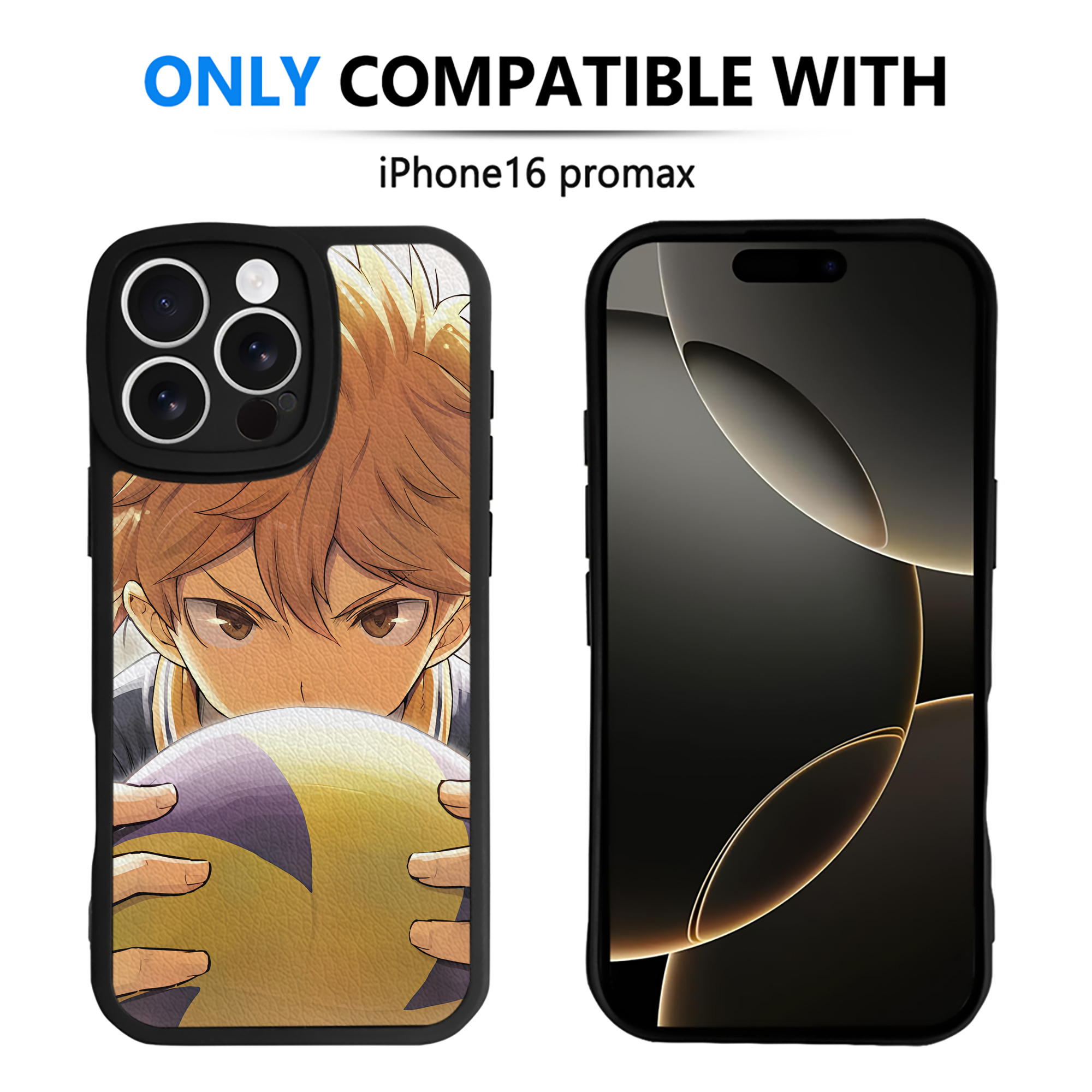 （画像用） ハイキュー!! Haikyu!! 【iPhone 16シリーズ対応】シリコンスマホケース（レザー調） 材質：シリコン